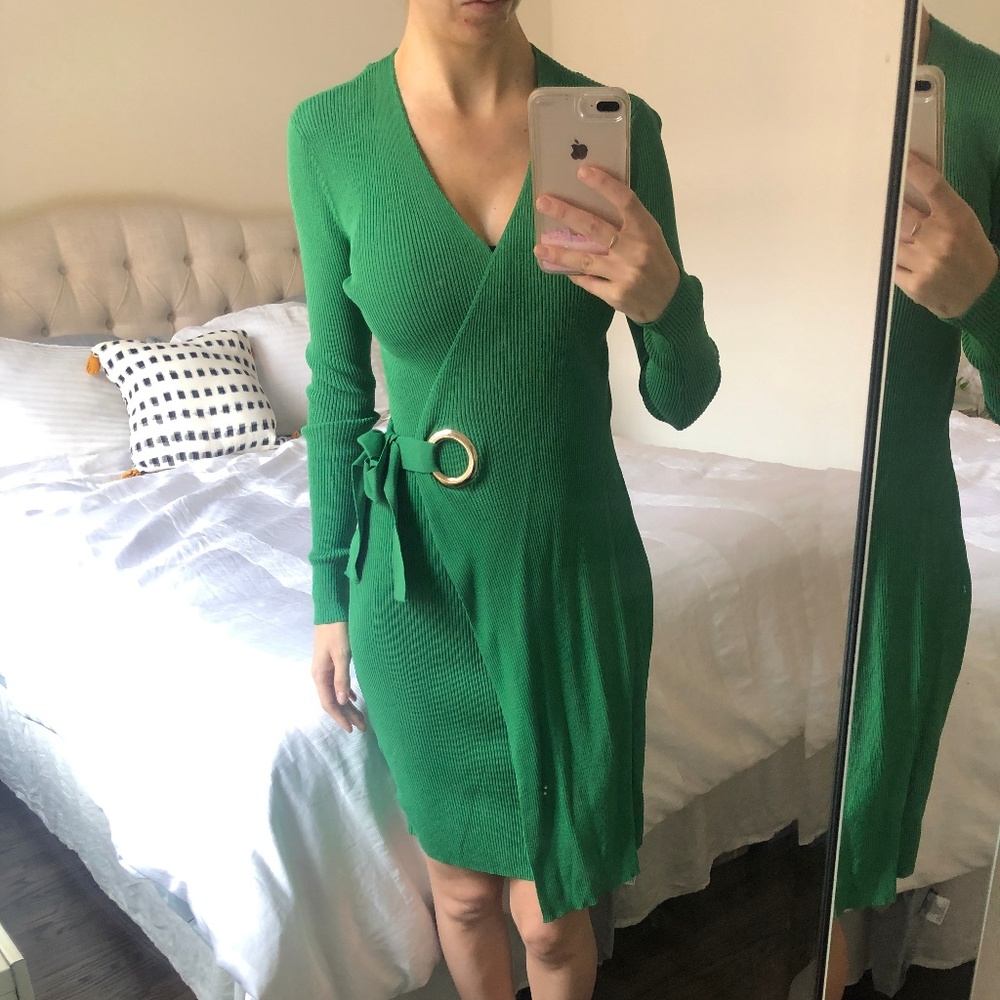 NEW I.N.C. Green Sweater Dress